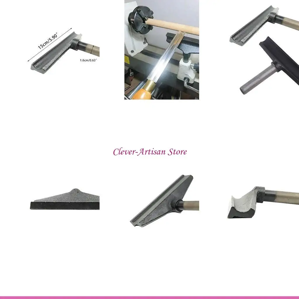 

E06B Anti-rust Alloy One-piece Casting Length 15cm Turning Tool Holder Woodworking