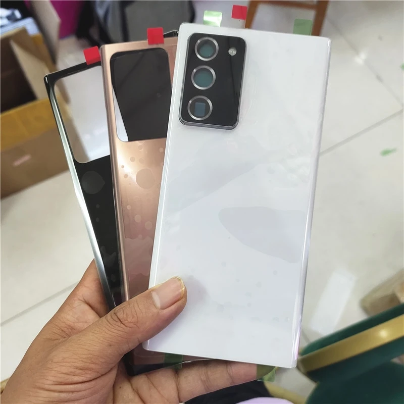 Задняя крышка батарейного отсека для Samsung Galaxy Note 20 Ultra N980, 3D стеклянная панель Note 20U, сменный корпус для объектива камеры