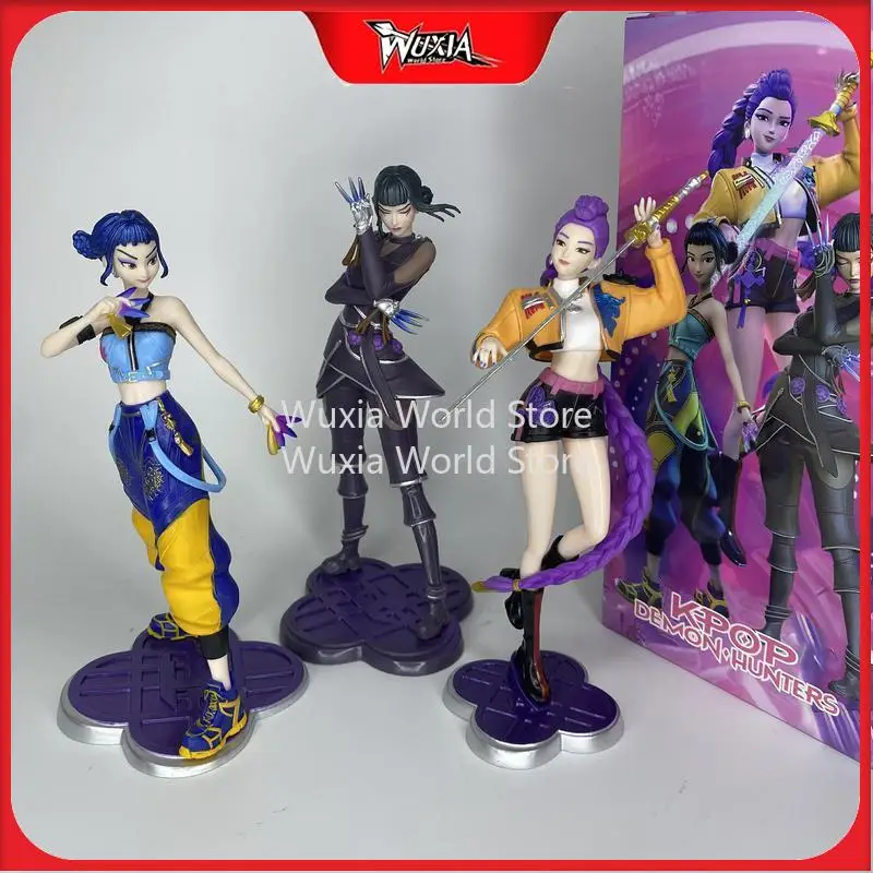 

In Stock 21cm Rumi Zoey Figure HUNTRX Anime Figures Beautiful Girls Collection Model Desktop Decorations Best Gift for Children