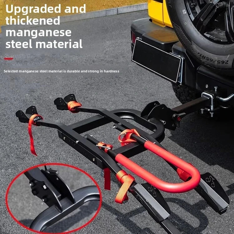 Tank 300 Car Bicycle Frame Multi-rear Hanger Folding Square Mouth Straight Back Frame Trailer Hook Rear Hanging Modification