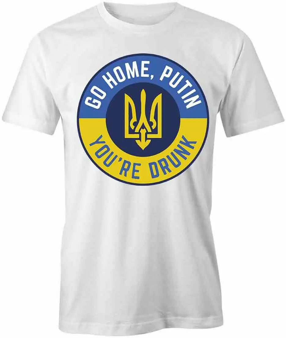 GO HOME YOURE DRUNK TShirt Russian Tee Short-Sleeved Cotton HUMOR Premium Cotton Short Sleeve O-Neck Mens T Shirt