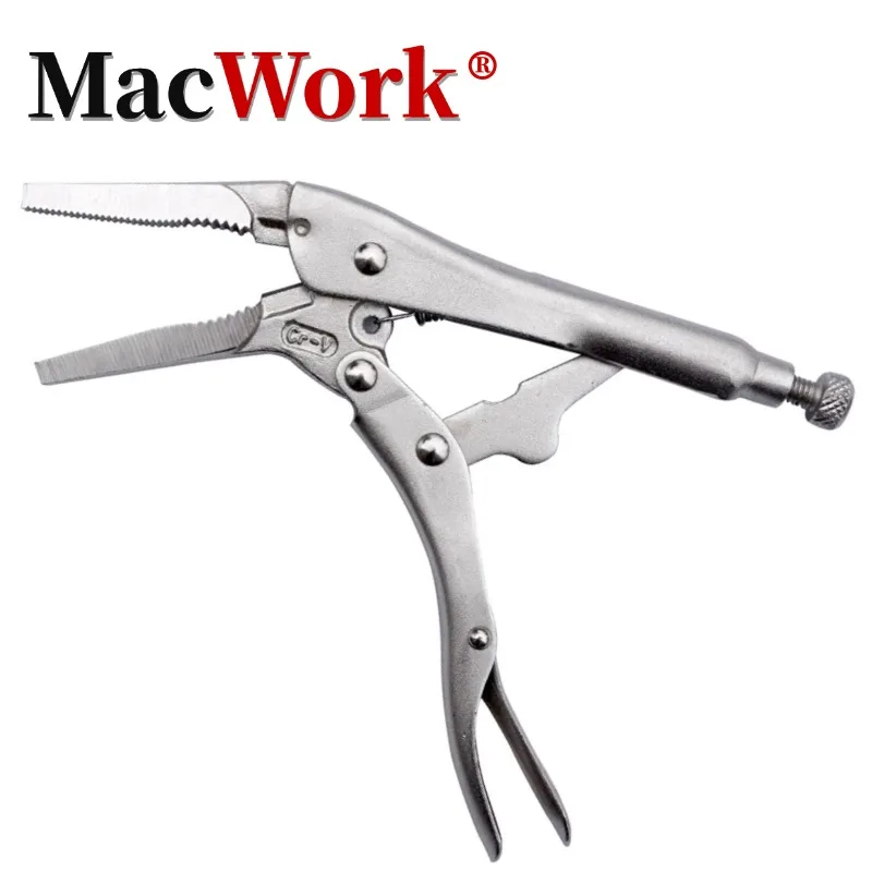 

9.5 inch Long Nose Locking Pliers Toughbuilt Multitool Labor-saving Pliers Welding Clamp Suitable for Car Maintenance Hand Tools