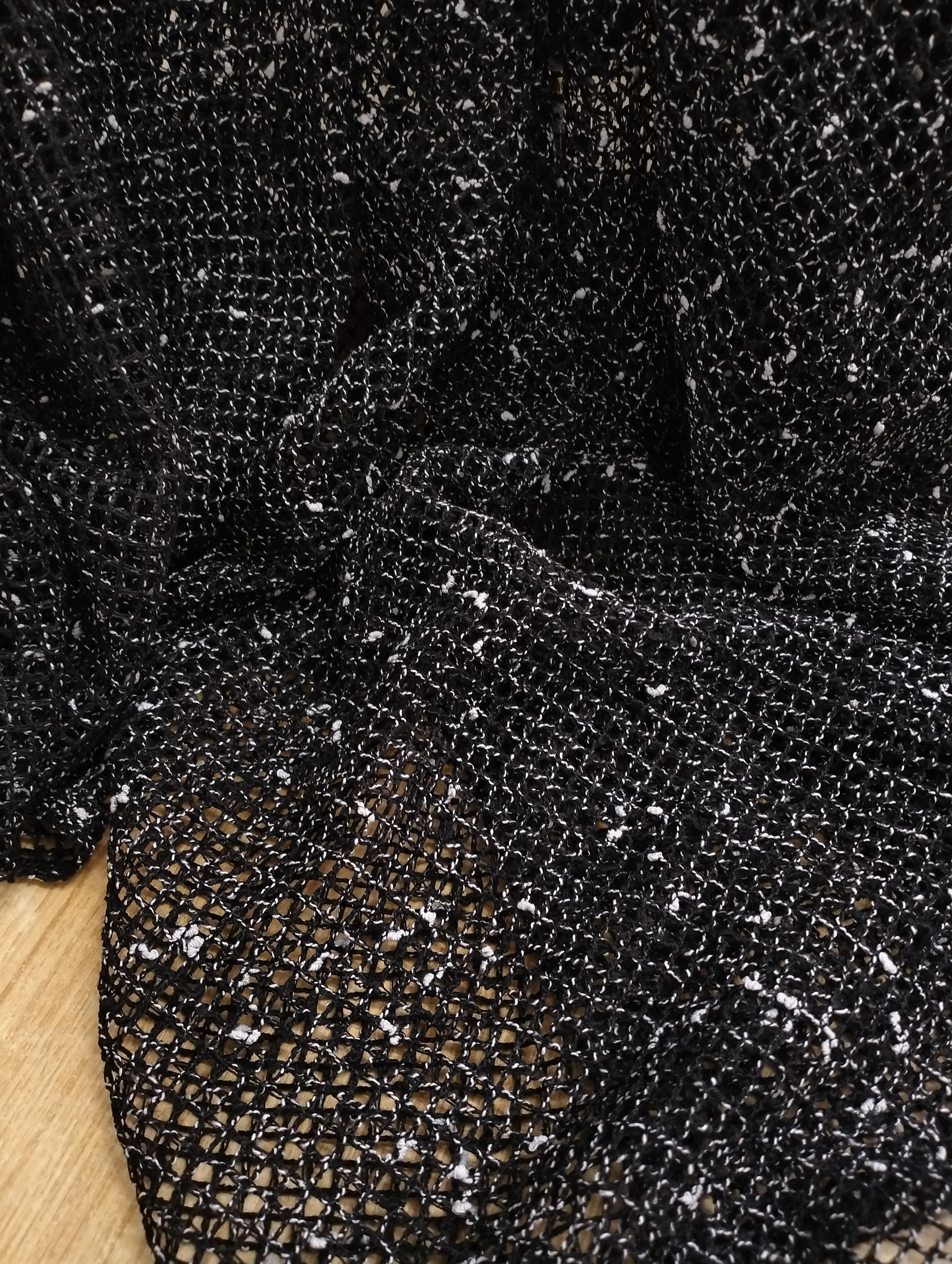 

4 yards Black color white dots Polyester Mesh fabric shipping via AliExpress Standard Shipping