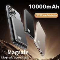 2025 10000mah Ultra-thin Magnetic Wireless Power Bank Pd25w Fast Charging Portable External Battery Magsafe For Iphone Samsung