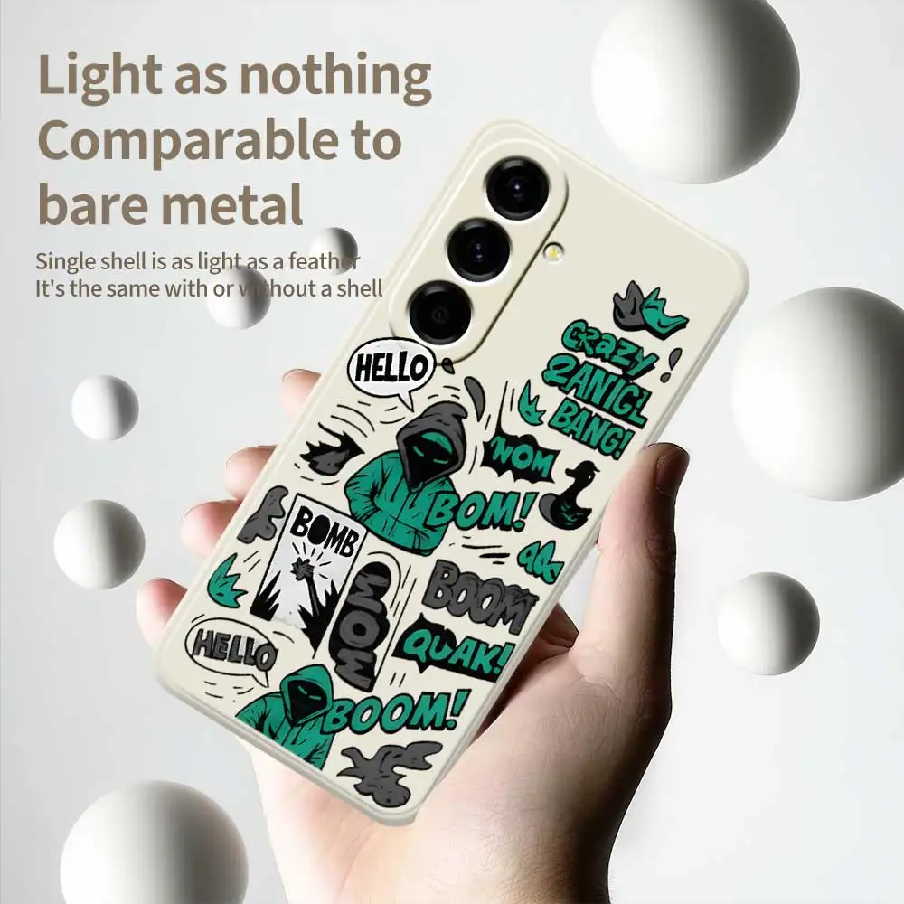 العصرية كول الكتابة على الجدران نمط قضية الهاتف لسامسونج غالاكسي A56 A32 A23 A22 5G A32 A23 4G A55 A54 A53 A52 A51 A35 A34 غطاء ناعم