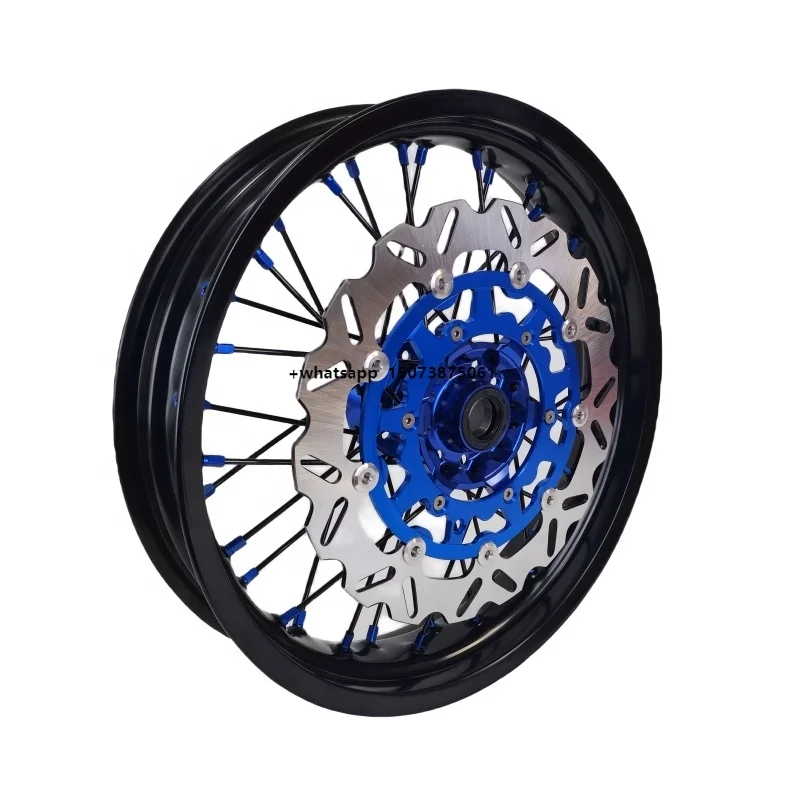 

2023 New Model Supermoto Wheel Set 7116 Aluminum Alloy Wheel Rim With 6061 Blue Hub for YZ YZF