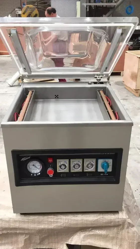 

Hot Sales VA-400 Tabletop Nitrogen Flushing Vacuum Packaging Packing Machine Sealing Machine