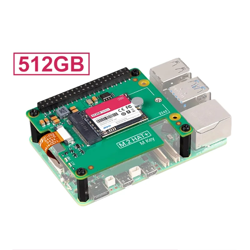 

Новый комплект обновления SSD для Raspberry Pi 5 с M.2 HAT + 512 ГБ, повышающий производительность Pi