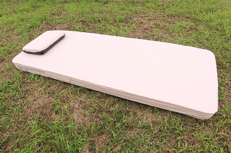 Portable Outdoor Folding Air Mattress Waterproof Memory Foam Camping Automatic Sleeping Pad Mats for Hiking