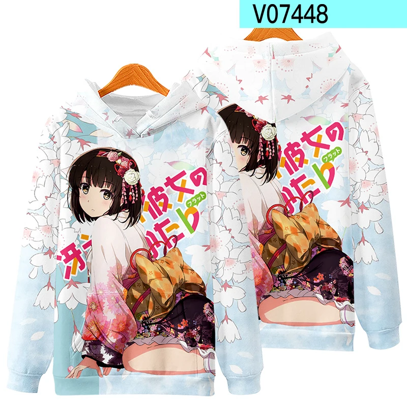 Saekano: How To Raise A Boring Girlfriend Megumi Kato Kasumigaoka Utaha Eriri Spencer Sawamura Cosplay 3D Hoodie Sweatshirt