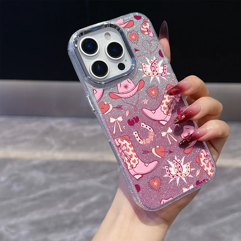 인피닉스 스마트 노트 테크노 카몬 스파크 핫 30 40 50 6 7 8 9 10 프로 플러스 4G 5G용 하트 부츠 모자 도금 투명 폰 케이스