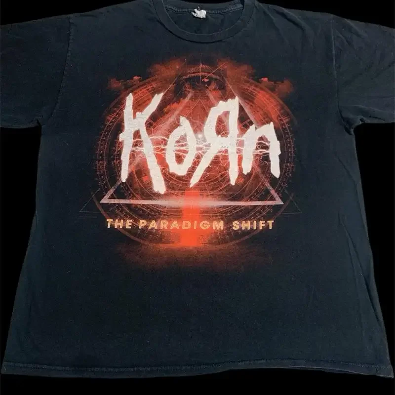 vintage korn shirt 90s Large Vintage Band Shirt Grunge Goth Punk Skater y2K