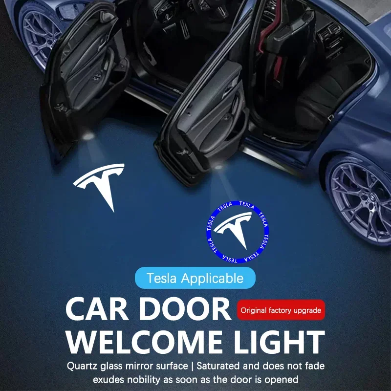 

For Tesla Model 3 Model Y Model X Model S Car Door Projector Ghost Shadow Welcome Light Accessories