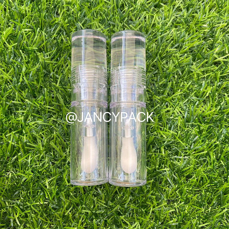 8.5ml full clear round Empty Lip Gloss Tube Clear Lip Balm Bottle Refillable Eyelash Growth Liquid Cosmetic Containers Lipstick