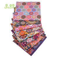 Chainho,Vintage Style Printed Plain-Weave Cotton Fabric,Patchwork Clothes For Handmade DIY Quilting & Sewing Bags,Toys Material