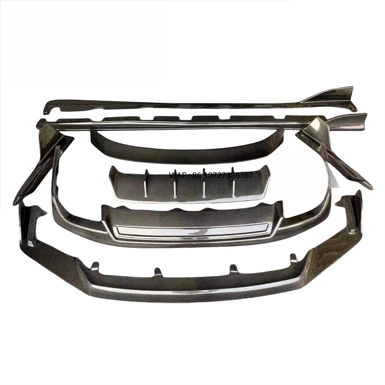 

For the 16-19 Is250 Is300 Upgraded Carbon Fiber Front Lip Rear Lip Side Skirt ART Style Rear Diffuser Body Kit Spoiler