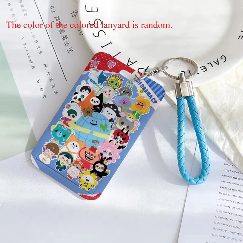 A Thai Star Badge GMMTV Peripheral Support Plastic Card Sleeve Push Pull Sleeve Pendant Keychain Jewelry Accessory Decoration