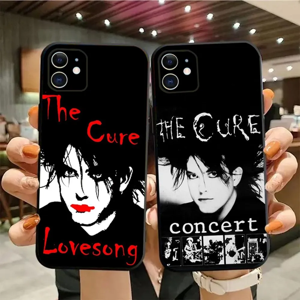 Rock The C-Cure Band Phone Case For iPhone15,14,13,12,11,Pro,Max,Plus,Mini,X,XS,XR,8,7,6,S,Plus,SE Soft Black Case