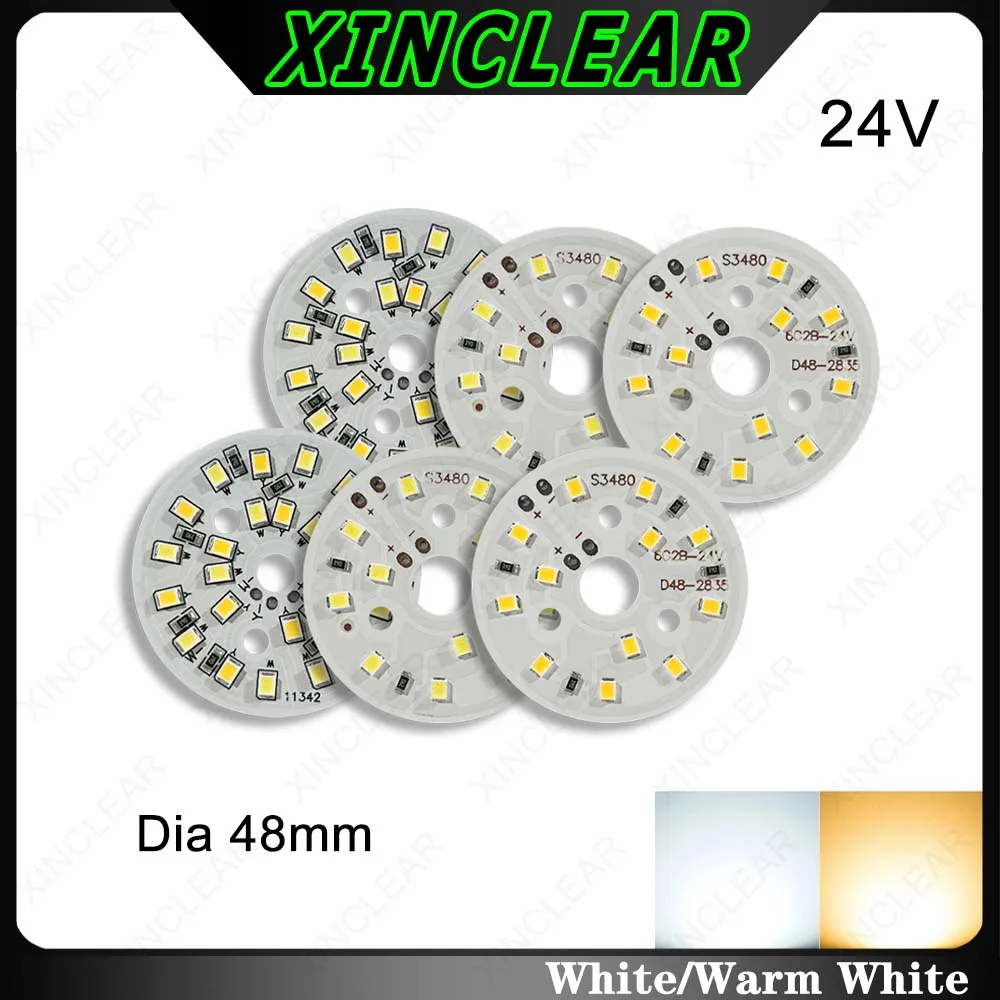 

Высокая яркость DC24V светодиодная панель 3W 6W белый теплый диаметр 48mm SMD 2835 светодиодная панель для прожекторов