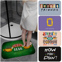 1PC Friends TV Show Floor Mat Entrance Door Mat Washable Non-Slip Living Room Sofa Chairs Area Mat Kitchen Welcome Doormat