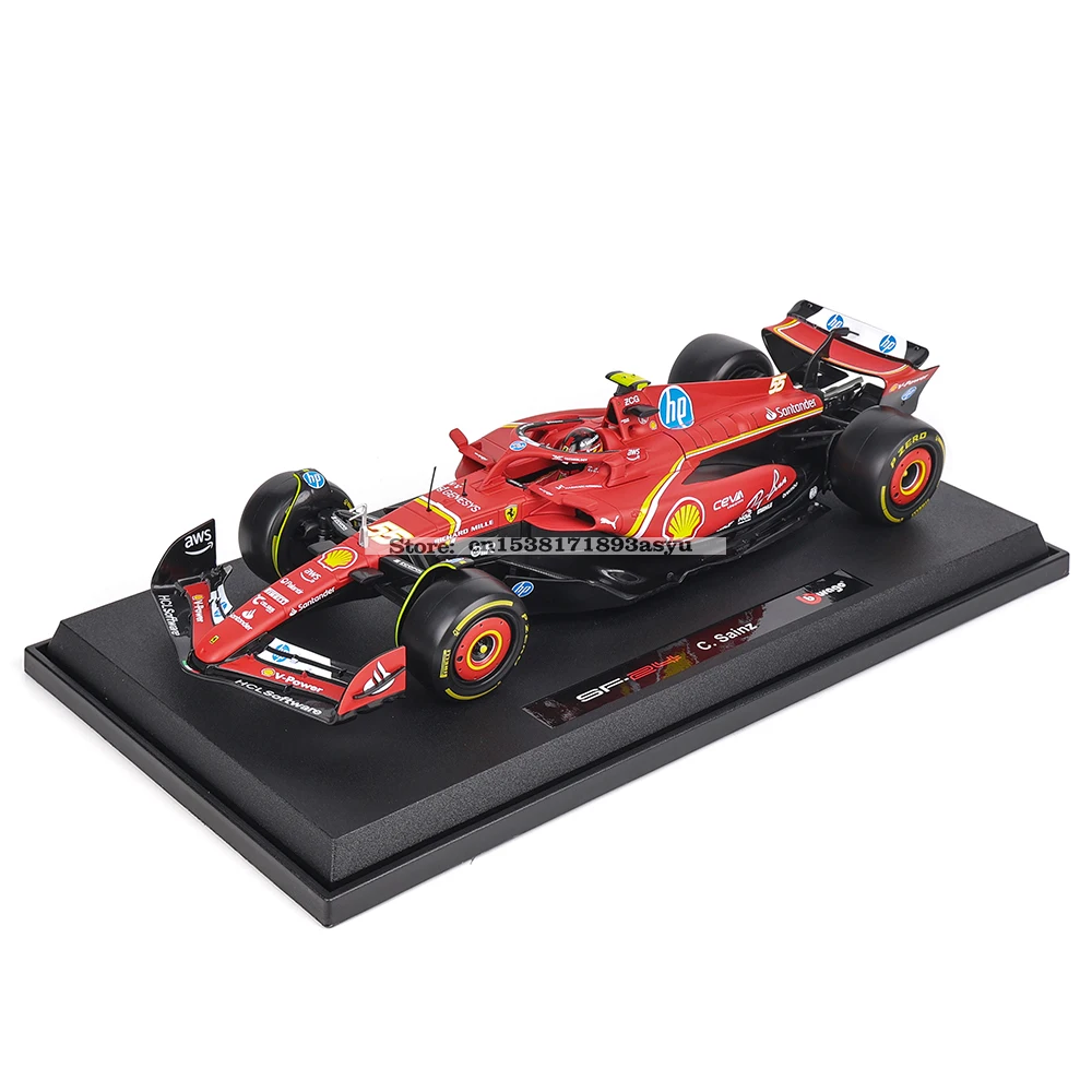 Bburago 1:18 Ferrari 2024 SF24 #16 #55 Car Model Vehicles Formula