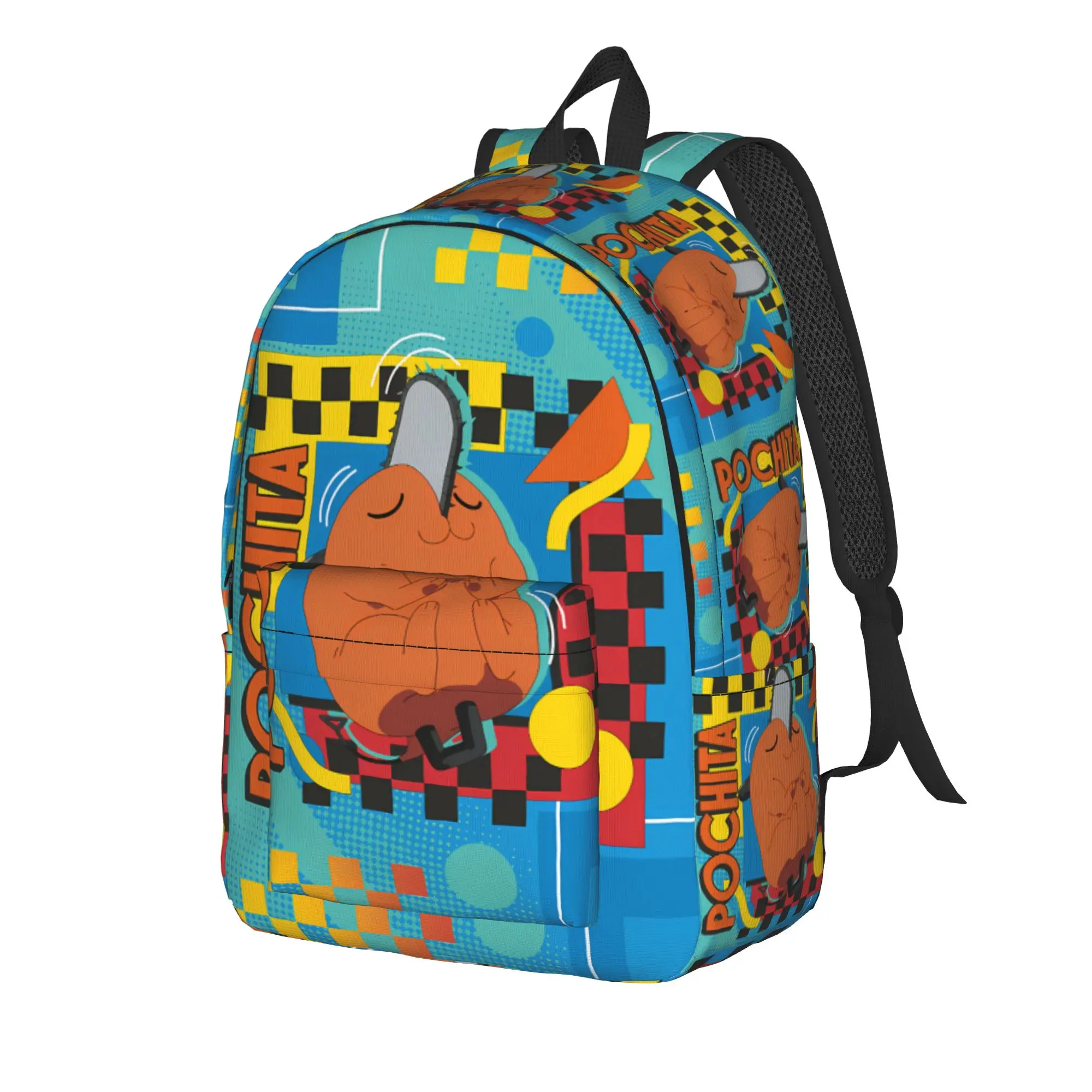 Chainsaw Man Backpack  Outdoor Backpacks Teen Custom Soft School Bags Streetwear Rucksack