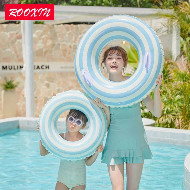 ROOXIN Child Swimming Ring Tube Inflatable Toy Swim Ring For Kids Adult Float Swimming Circle Swim Pool Water Park Equipment Toy