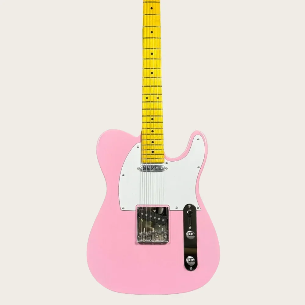 

Free Shiping Great Value Deals on Good Quality Pink Tele Electric Guitar Rosewood Fingerboard Mahogany 22 Tone Body in Stock
