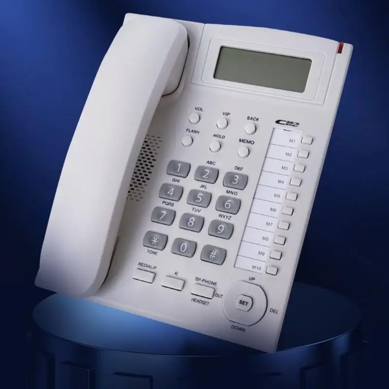652F Corded Telephone Desktop House Phone Emegency Telephone Elderly Big Button
