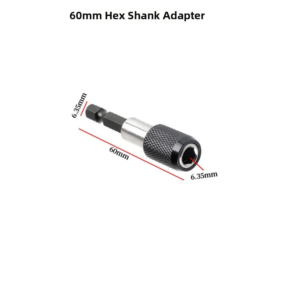 1/4-Inch Hex Shank Drill Bit Extension 60-150mm Length Range Quick Release Design Quick Release Bit Holder Extension Rod