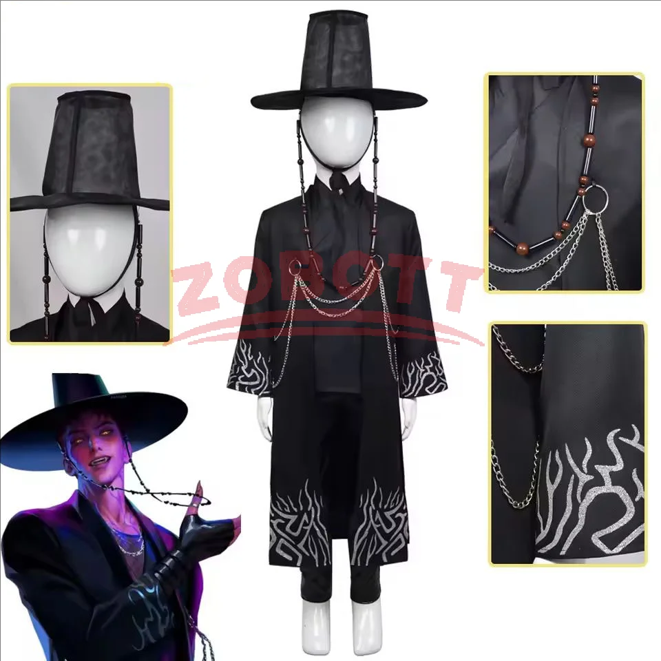 

Реквизит для ролевых игр для мальчиков из фильма, вечерние костюмы для косплея для K-POP, охотников на демонов, Saja Boys Jinu, карнавальный костюм на Хэллоуин, наряды KPop