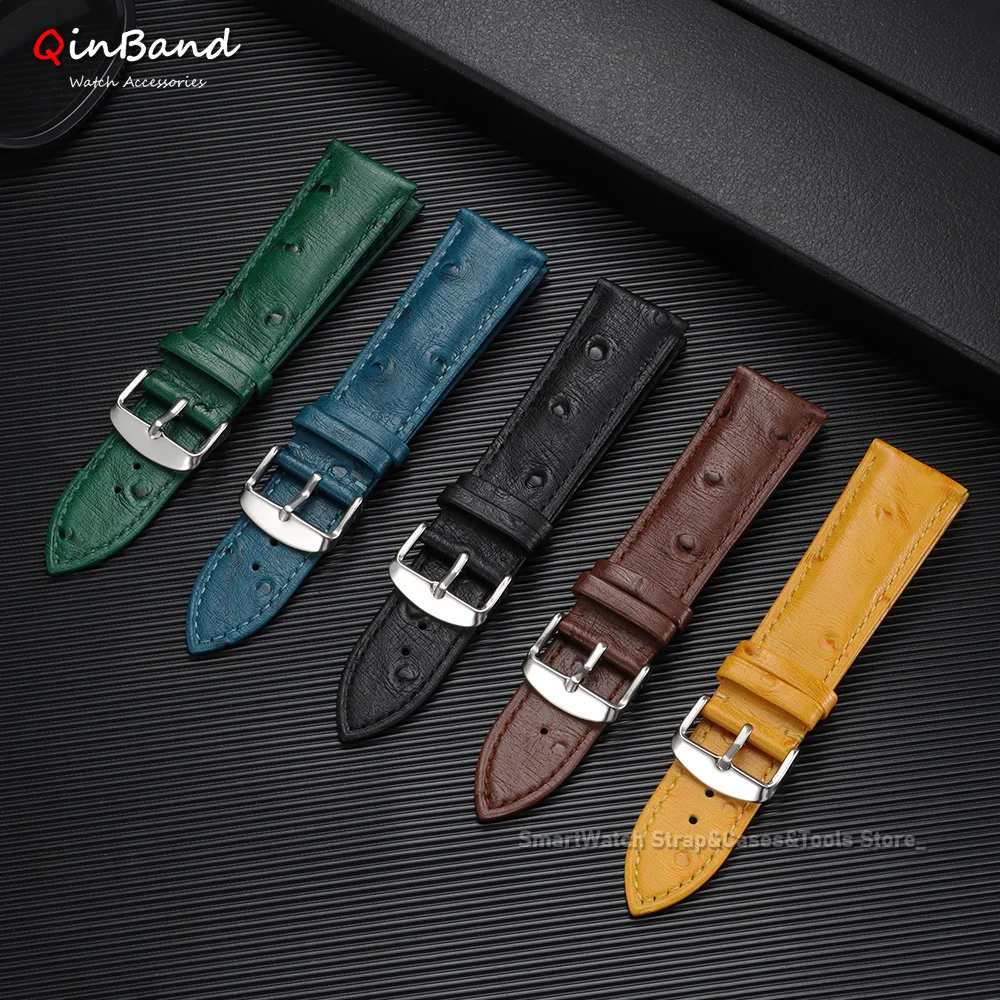18mm 19mm 20mm 21mm 22mm Genuine Leather Watch Band Brown Black Blue Cowhide Strap Universal Metal Pin Clasp Bracelet for Tissot
