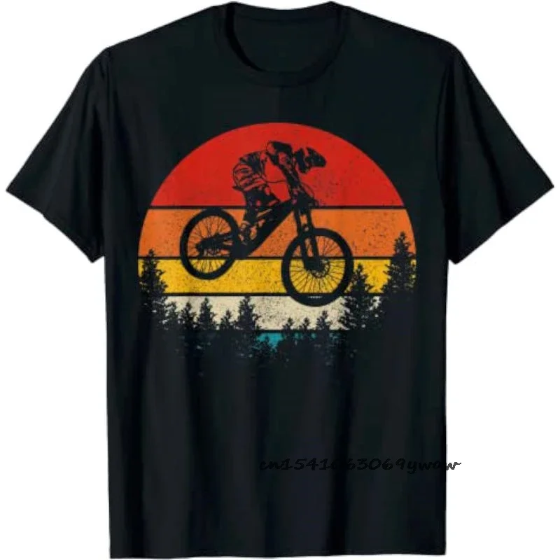 Men Clothing Mountain Bike Cycle Male Tshirts Vintage Downhill Mount MTB Hombre Tops for Men Fashion Print Tee Roupas Masculinas