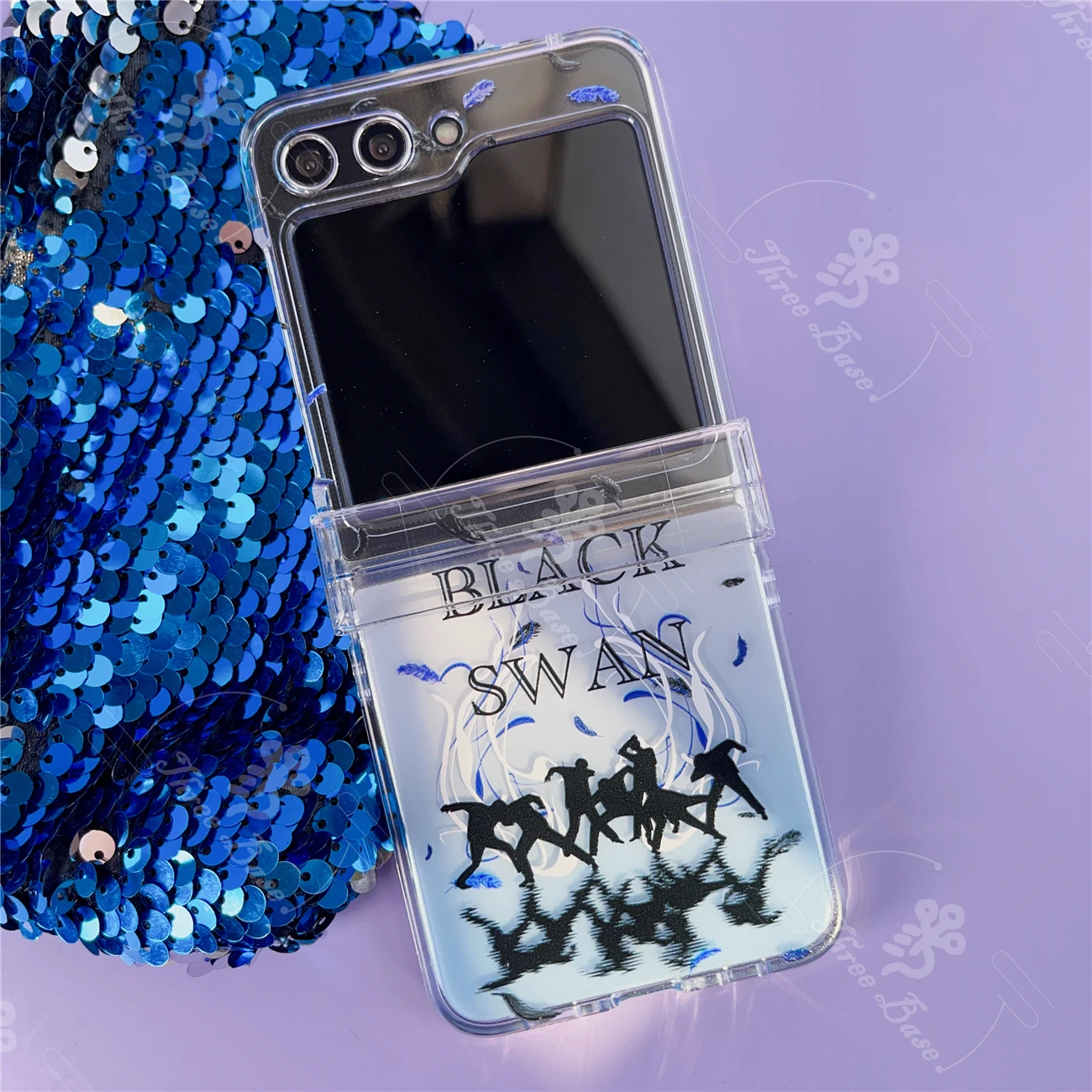 Threebase Phone case Blackswan Dynamite PTD INDIGO FACE SEVEN DDAY Butter For Samsung Galaxy Zflip 5 Anti Shock Drop Proof Cover