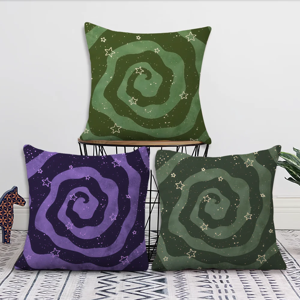 Spiral Lines Pattern cushion cover For Pillow Printing Sofa Decoration Home Car Room Coffee Shop Office Nordic Simplicity