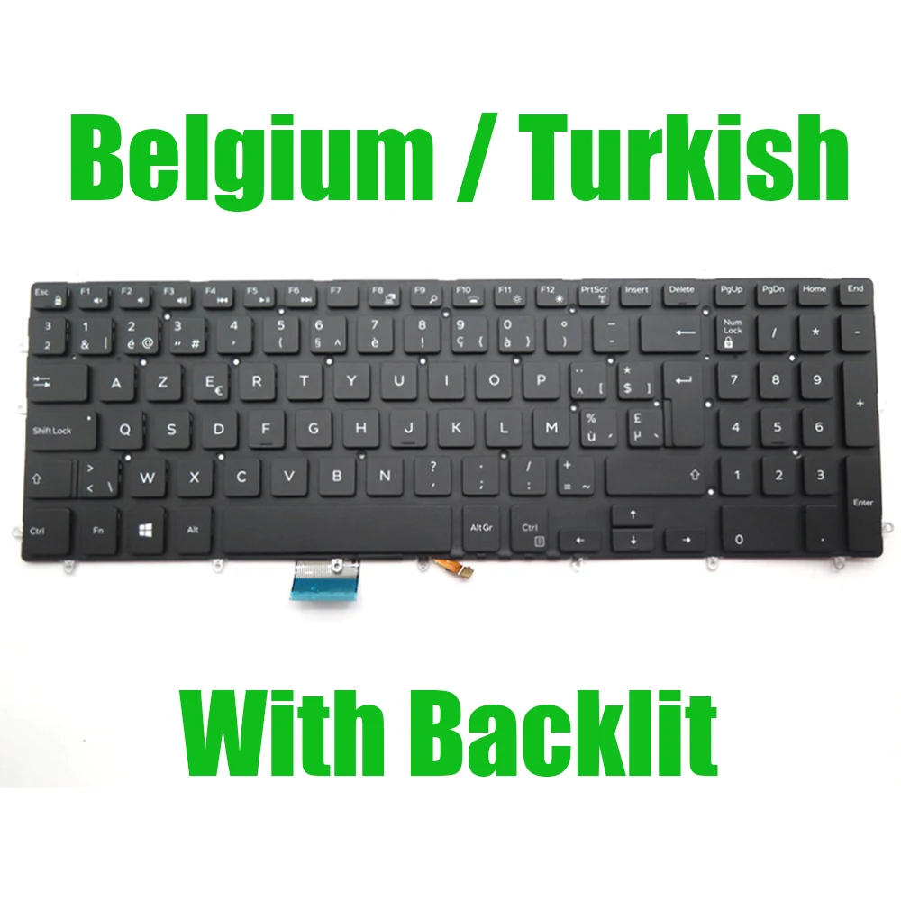 

Backlit BE TR Keyboard For DELL For Inspiron 3580 3581 3582 3583 3584 3585 3590 3593 3595 3780 3781 3782 3785 3790 3793 Belgium