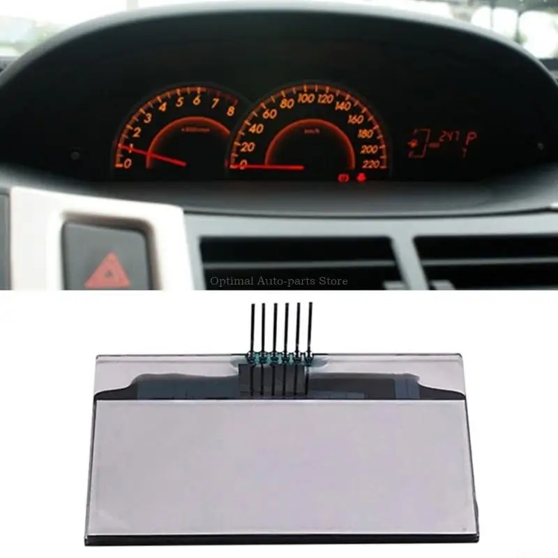 Speedometer Cluster LCD Screen with 9-16.8 V Operating Single Replacement Panel for the Vehicle Instrument Display Assembly