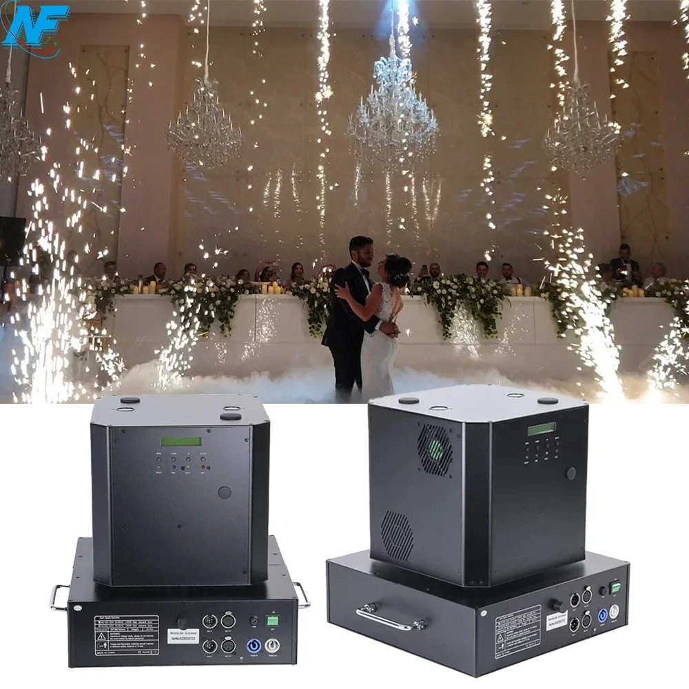 

Rotation Cold Spark Machine Double Spray Fireworks Fountain Spin Cold Sparkler Wedding Stage Show Machine