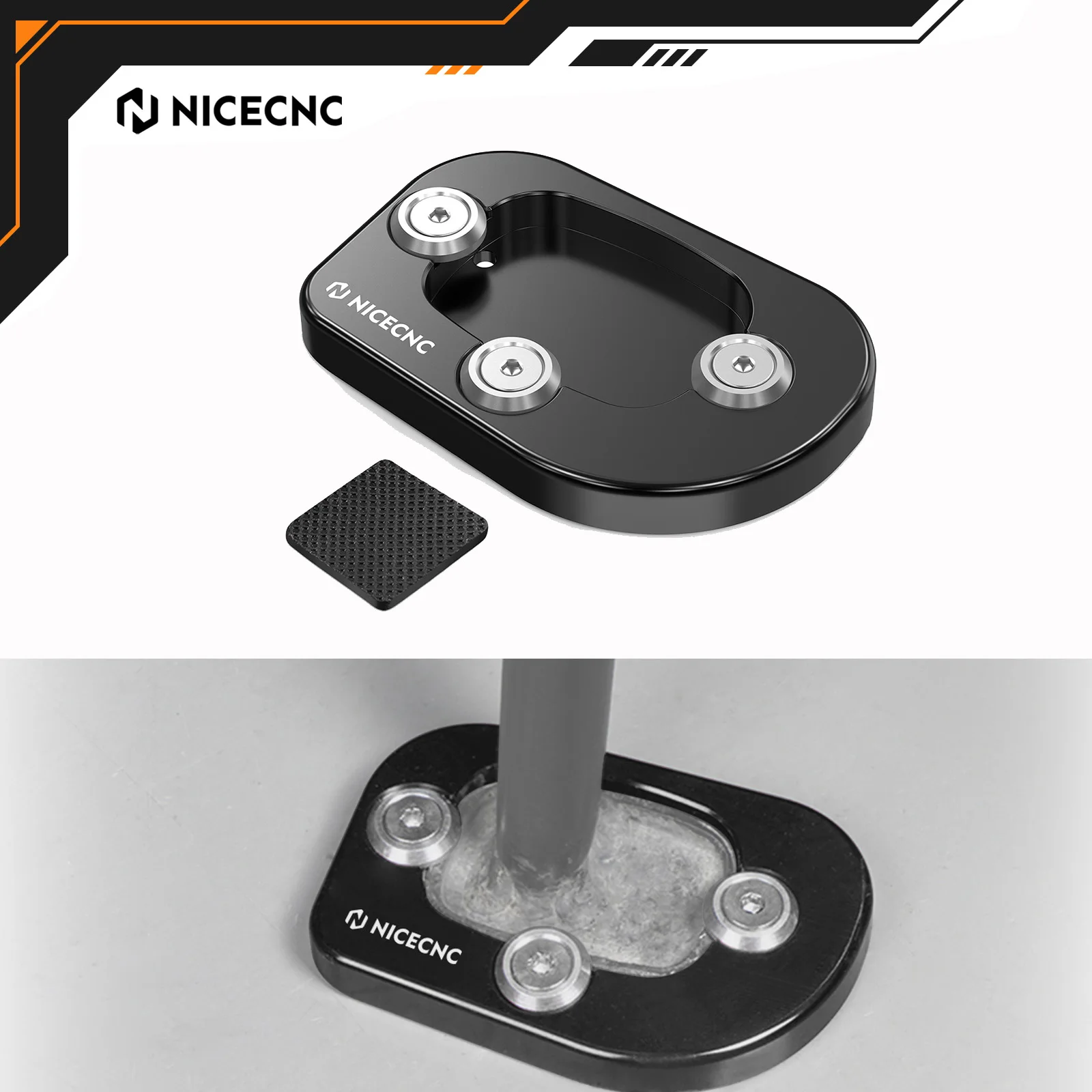 

NICECNC Enlarged Footpad Foot Sidestand Pad For Honda XR 650L 650 L XR650L 1993-2025 2024 2023 Aluminum Motorcycle ACccessories