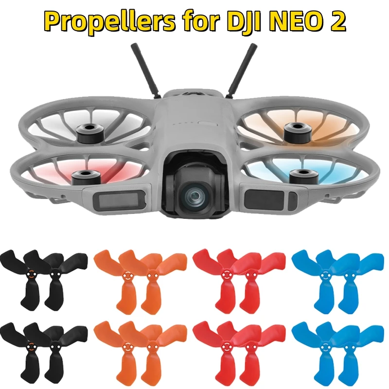 Propeller für DJI NEO 2, bunte Schnellverschluss-Requisiten, Flügelventilator mit Schraubendreher, Ersatz-Ersatzteile, Drohnenzubehör
