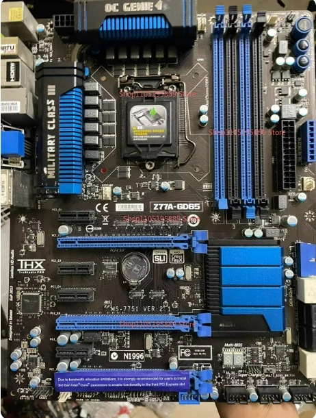 

Для MSI Z77A-GD65 Z77 основная плата 1155-контактный Z77A GD80 роскошная основная плата, все твердотельные