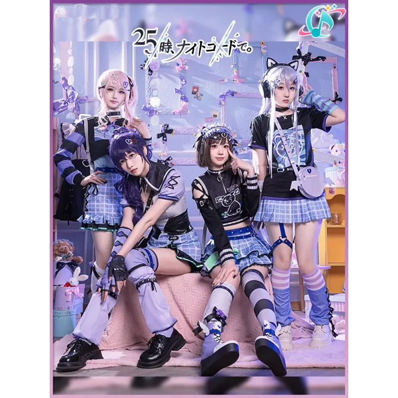 Project Sekai colorful stage cosplay costumes Asahina mafumiyuki yoisaki Kanade shinonom Ena anime girl 25-ji nightcord