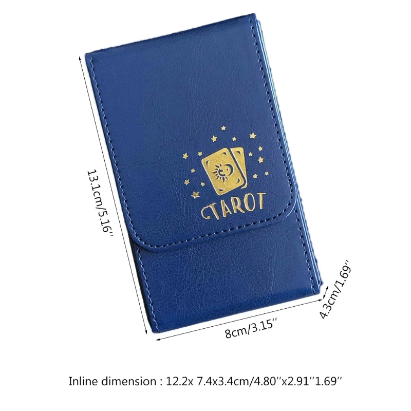 PU Leather Tarot Case for Case, Tarot Cards Box, Container Collection, CCG Board Game, Card Sleeve Holder