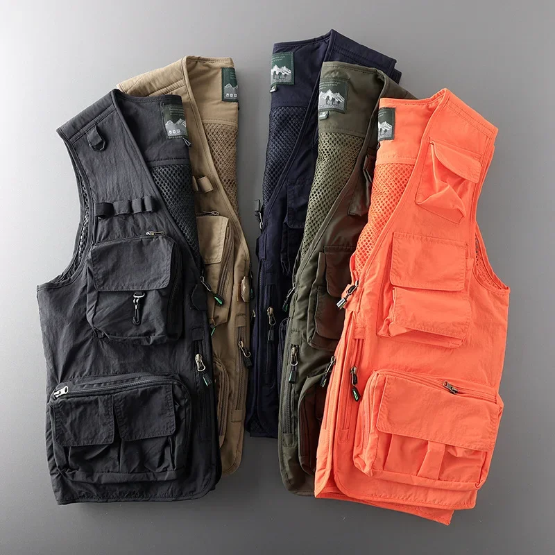 Men's 2024 autumn and winter stand up collar double-sided camisole jacket men's lambswool workwear vest