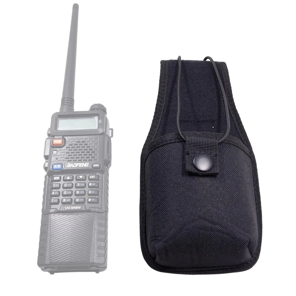 ABBREE MSC-F5 Nylon Pouch Bag Walkie Talkie Carry Case for BaoFeng UV-5R UV-32 DM-32 BF-888S TYT Quansheng Handheld Radio