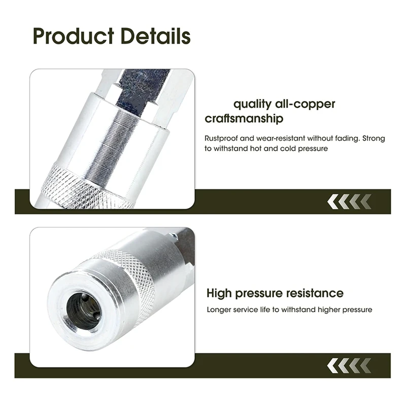 新しい-4 個エアフィッティングコンバータアダプター、1/4 インチ BSP エアラインホースコンプレッサーフィッティングユーロ & PCL フィッティング変換アダプターセット