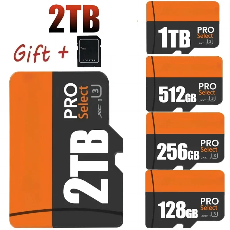 2026 High Speed Micro TF SD Card 2TB Memory Card 512GB 256GB Class 10 TF Flash for Drone iPhone Car Camera Cartao De Memoria