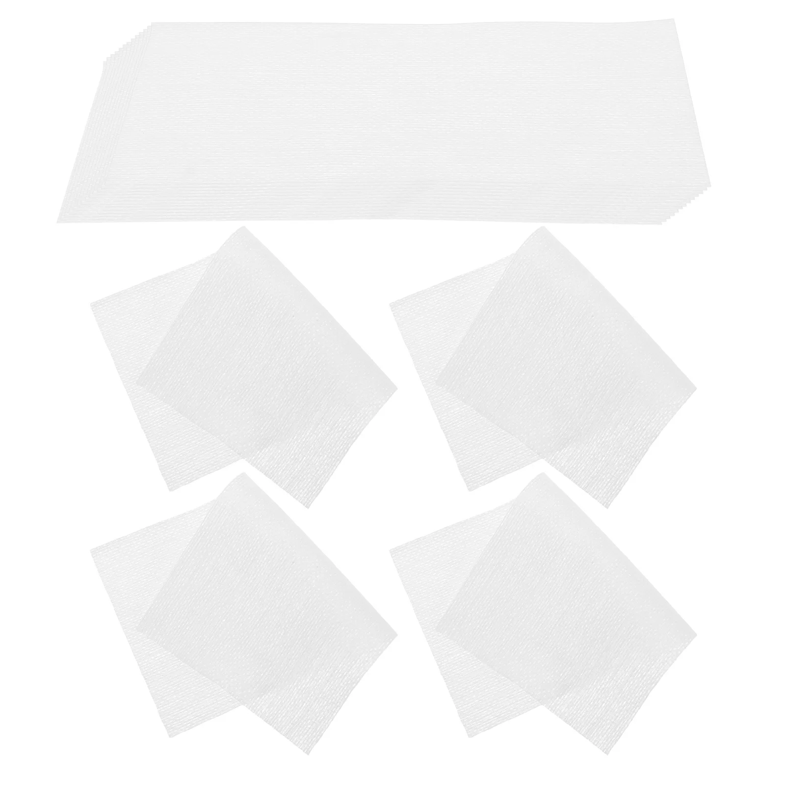 500 قطعة من وسادات القطن للتجميل مقاس 5.82 × 3.1 بوصة مناديل وجه قابلة للتمدد لإزالة مكياج الحبر وسادات تنظيف للبشرة الحساسة