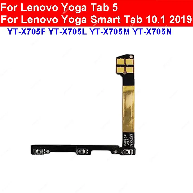 

Power Volume Button Flex Cable For Lenovo Yoga Tab 5 Smart Tab YT-X705F YT-X705L YT-X705M YT-X705N Side Keys Flex Ribbon Parts