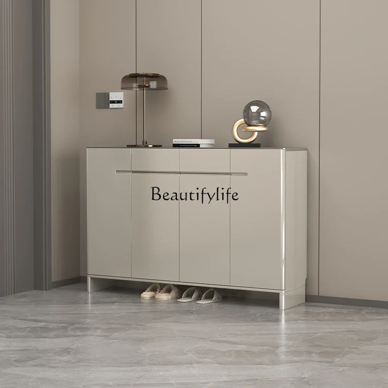 

yj19 Light luxury simple door porch cabinet Entry door Storage against the wall Storage cabinet integrated